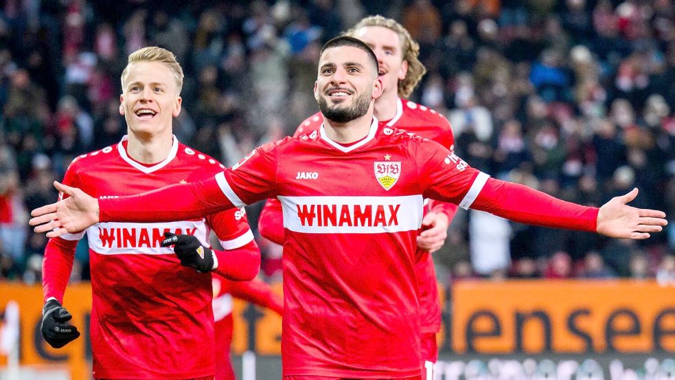 Deniz Undav trifft bei seinem Comeback für den VfB. Foto: Tom Weller/dpa