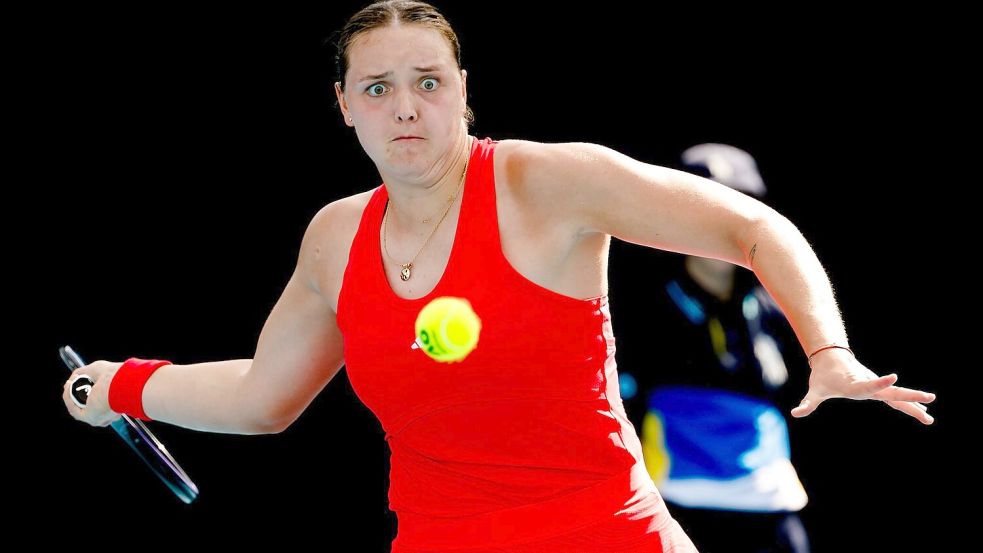 Jule Niemeier beweist bei den Australian Open vollen Fokus Foto: Frank Molter/dpa