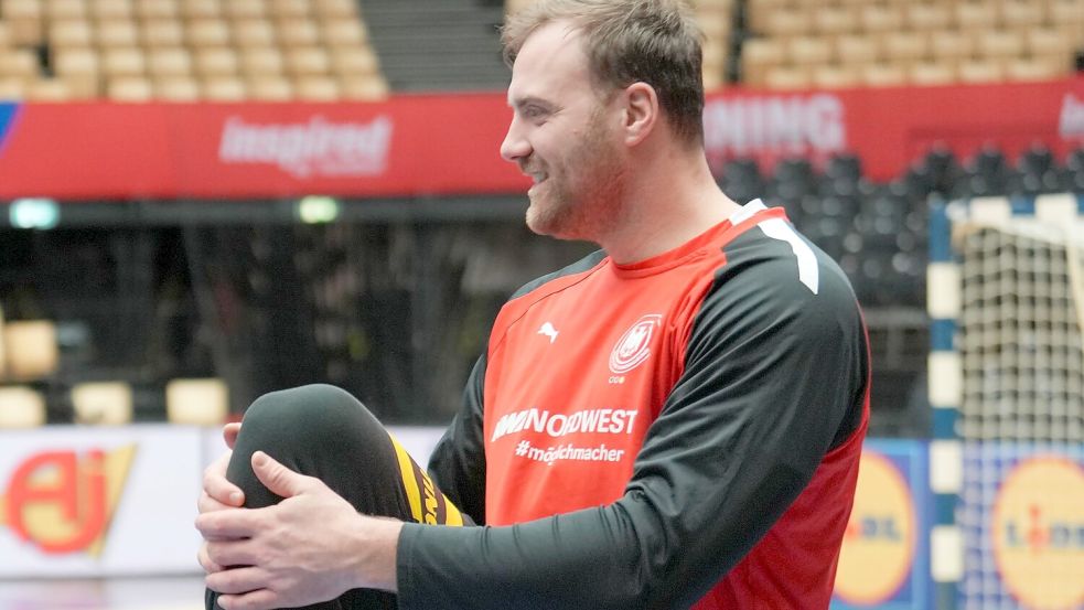 Die deutschen Handballer um Torwart Andreas Wolff starten zuversichtlich in die WM. Foto: Soeren Stache/dpa