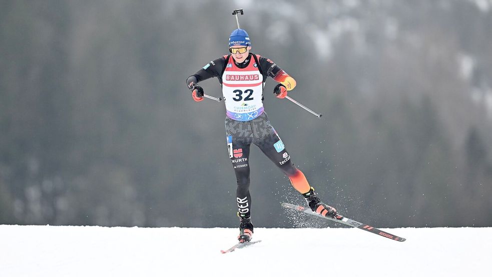 Justus Strelow wird im Einzel in Ruhpolding bester Deutscher. Foto: Sven Hoppe/dpa