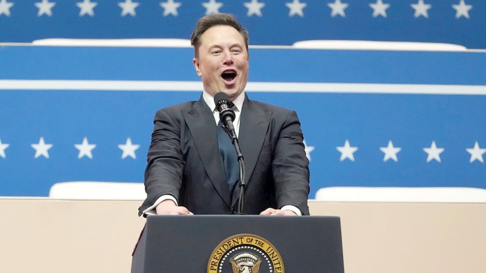 Musk hat noch keine Erklärung zu seiner Geste abgegeben. Foto: Matt Rourke/AP/dpa