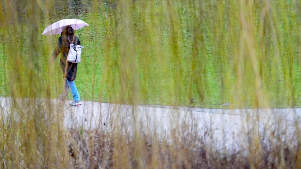 Wechselhaft wird das Wetter am Sonntag, es regnet und zeitweise kommt die Sonne heraus. Foto: Marcus Brandt/dpa