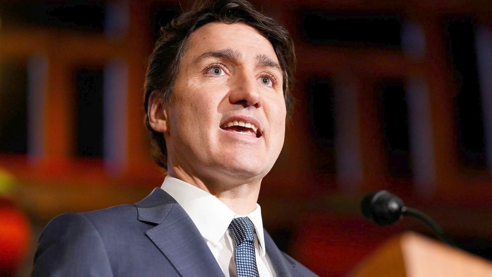 Trudeau kündigt Gegenzölle an. (Archivbild) Foto: Sean Kilpatrick/The Canadian Press/AP/dpa