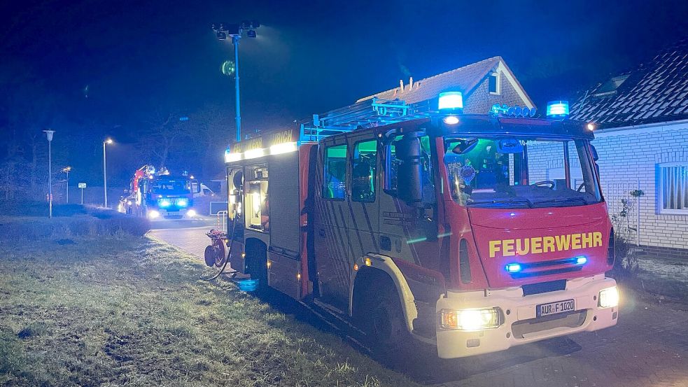 In der Jümmestraße in Aurich hat es am Montag einen Feuerwehreinsatz gegeben. Foto: Daniel Gerock/Feuerwehr Aurich