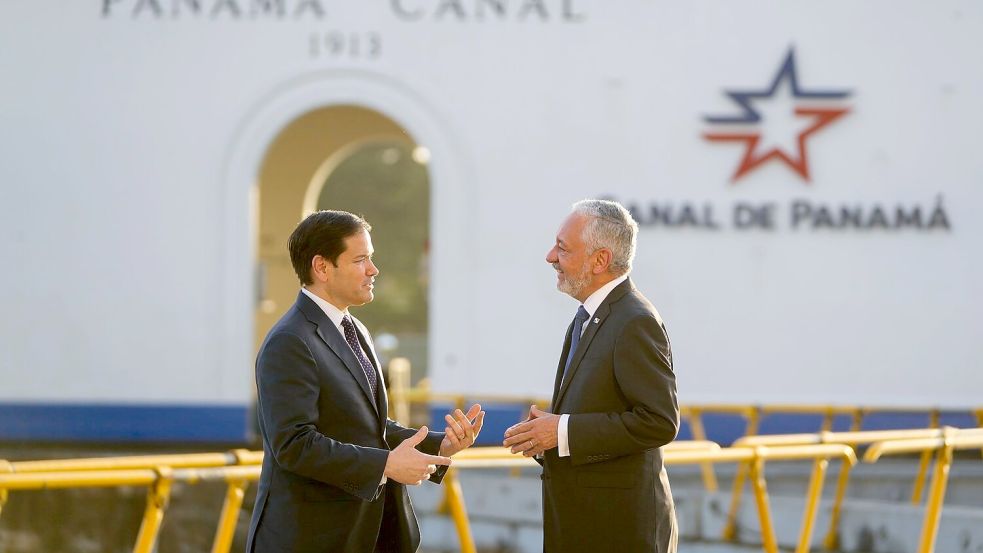 US-Außenminister Marco Rubio war erst vor wenigen Tagen in Panama zu Besuch. (Archivbild) Foto: Mark Schiefelbein/POOL AP/dpa