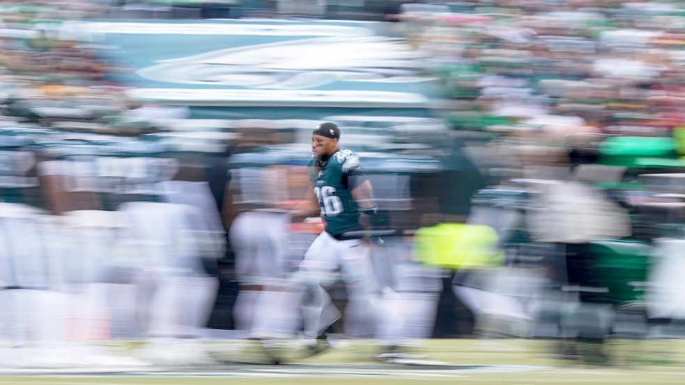 Saquon Barkley ist der wichtigste Offensiv-Spieler der Philadelphia Eagles. Foto: Matt Slocum/AP/dpa