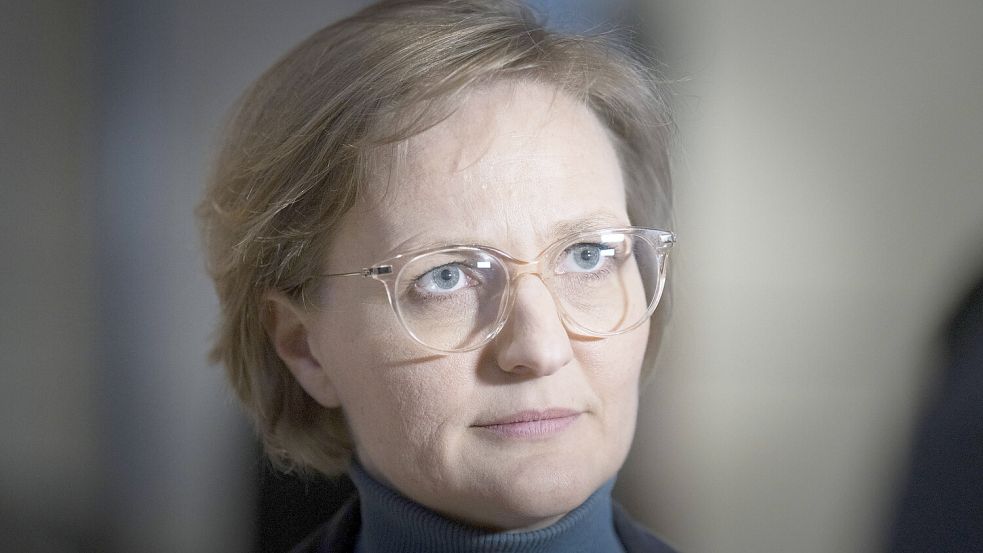 „Klimaschutz ist unsere Lebensversicherung“ - Grünen-Chefin Franziska Brantner. Foto: IMAGO/Bernd Elmenthaler