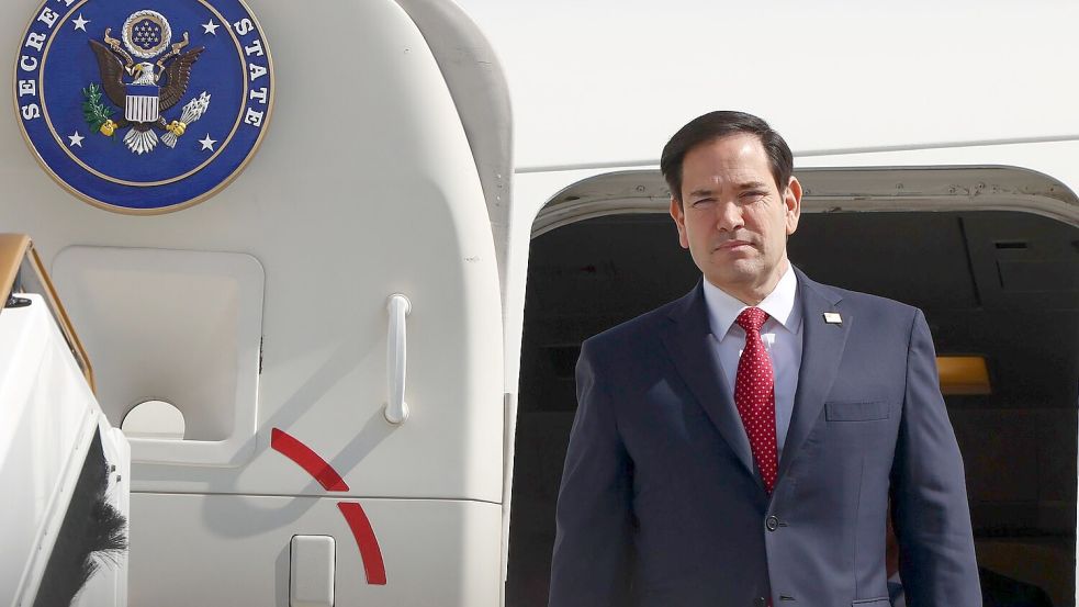 US-Außenminister Rubio fordert, dass die Hamas „ausgerottet“ wird. (Archivbild) Foto: Evelyn Hockstein/Pool Reuters/AP/dpa