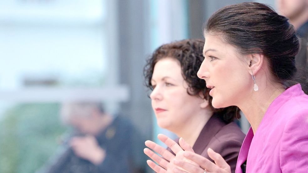 Die Partei von Sahra Wagenknecht war knapp an der Fünf-Prozent-Hürde gescheitert. Foto: Carsten Koall/dpa