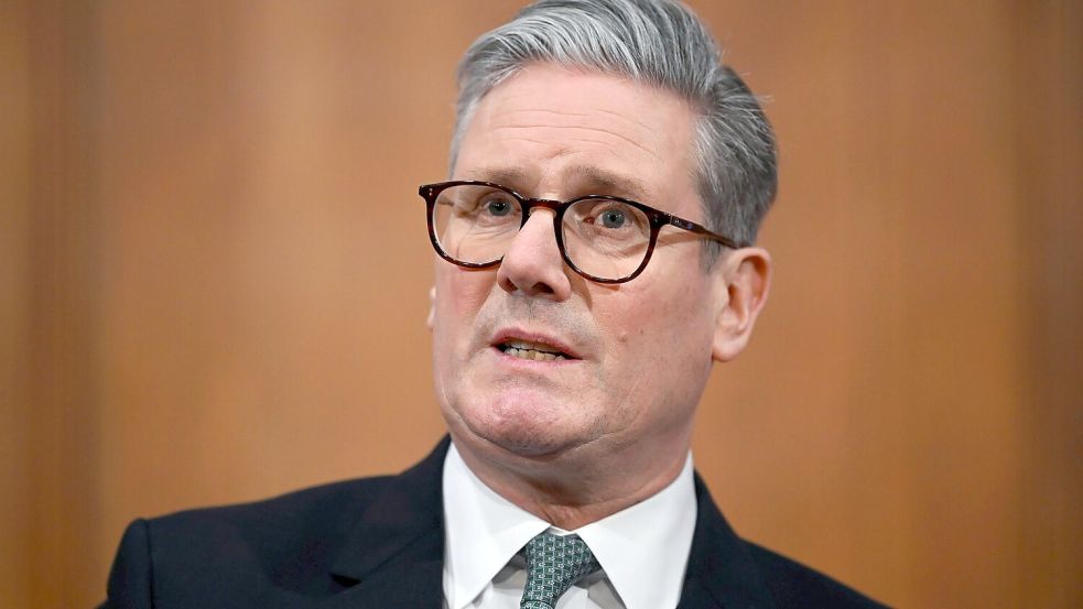 Starmer pocht auf Sicherheitsgarantien für die Ukraine. (Archivbild) Foto: Leon Neal/Getty POOL/AP/dpa