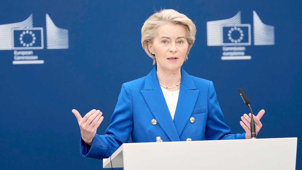 Von der Leyen will Europa wieder aufrüsten. Foto: Virginia Mayo/AP/dpa