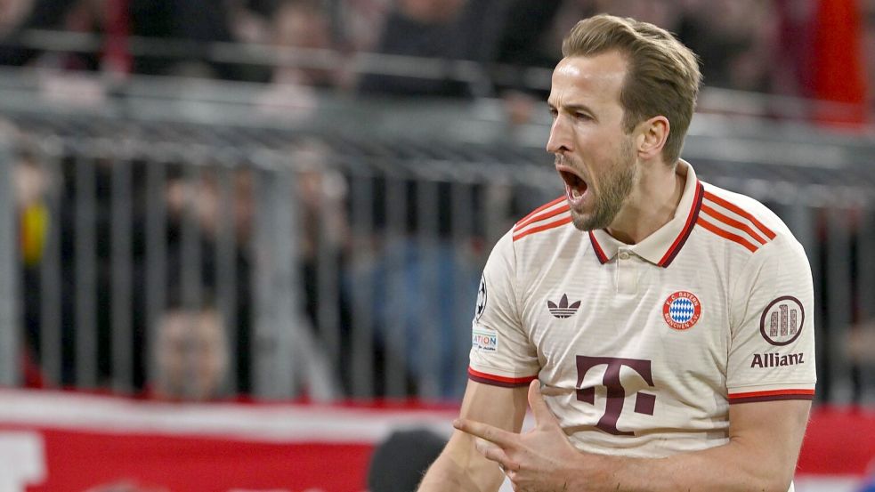 Der Anführer und Mann des großen Bayern-Abends: Harry Kane. Foto: Peter Kneffel/dpa