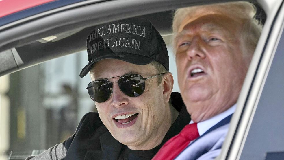 US-Präsident Trump und Tesla-Gründer Elon Musk verändern die Börsen-Märkte und haben Auswirkungen auf das Aktien-Portfolio von Privatanlegern. Foto: Mandel NGAN / AFP