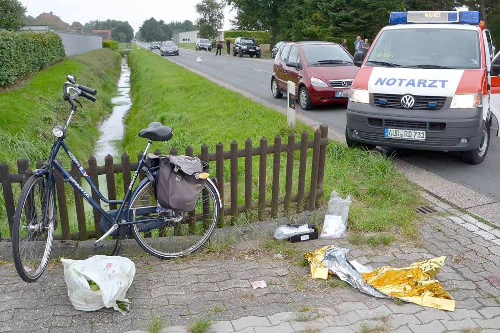 Auto Erfasst 75-jährige Radfahrerin - Ostfriesische Nachrichten